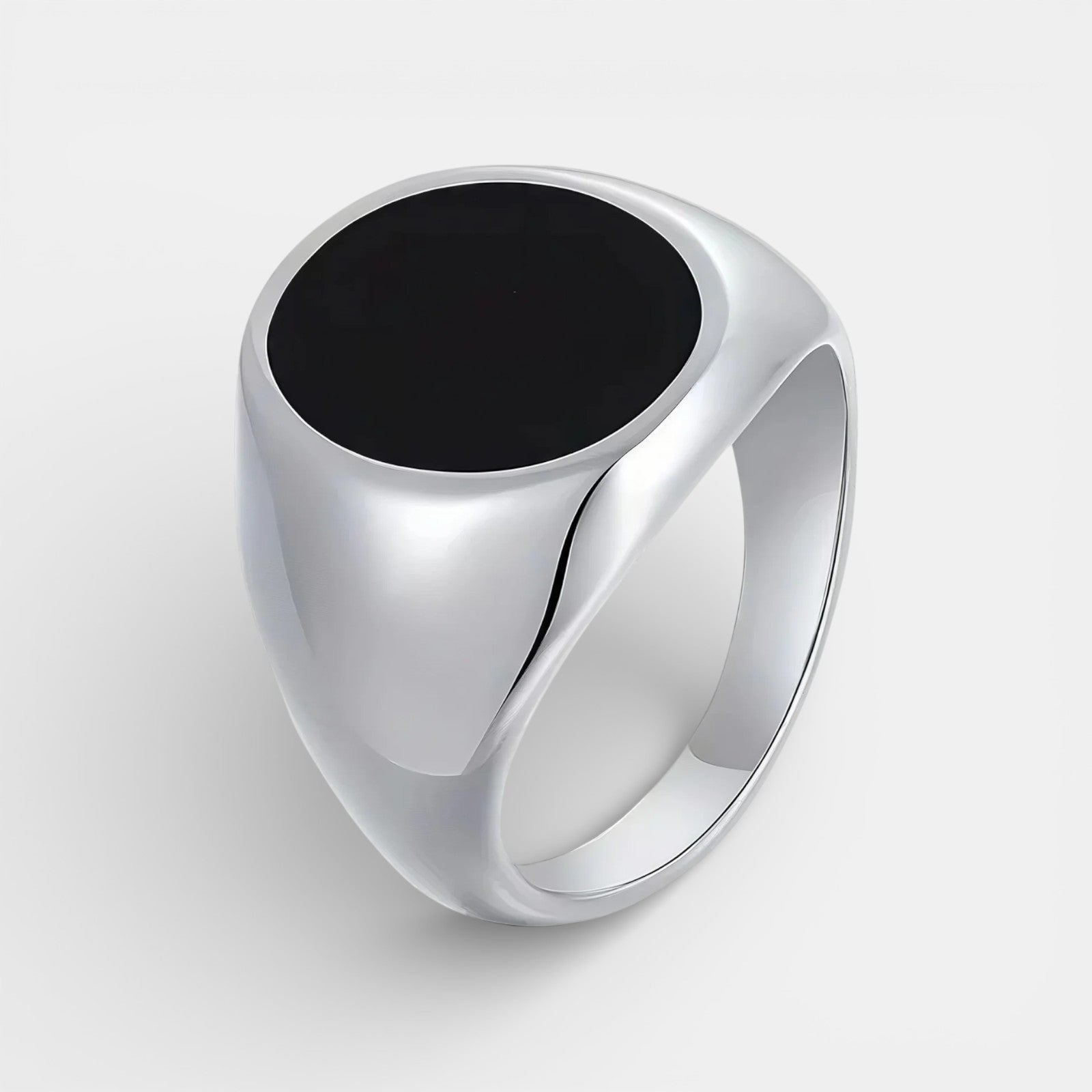 Noviqlo | Stainless Steel Oval Signet Ring