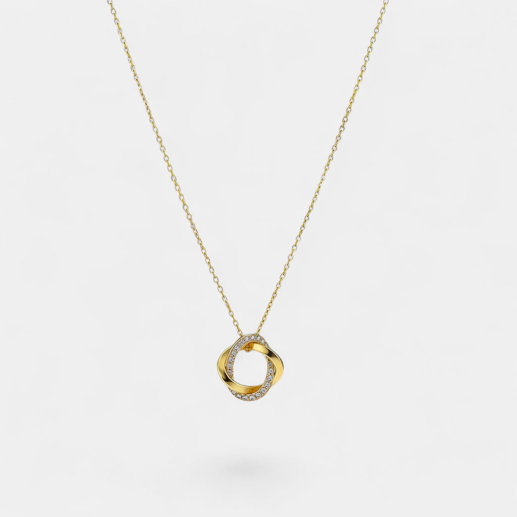 Noviqlo | Dainty Circle Pendant Necklace Gold or Silver Colour