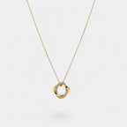 Noviqlo | Dainty Circle Pendant Necklace Gold or Silver Colour