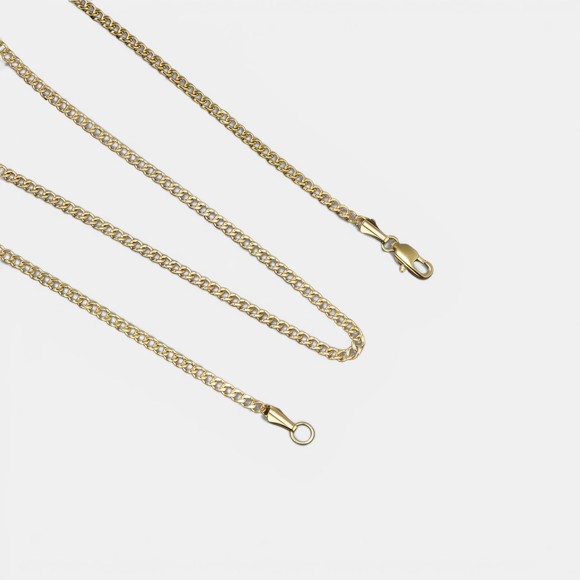 Noviqlo | Stainless Steel Cuban Link Chain Necklace 3mm