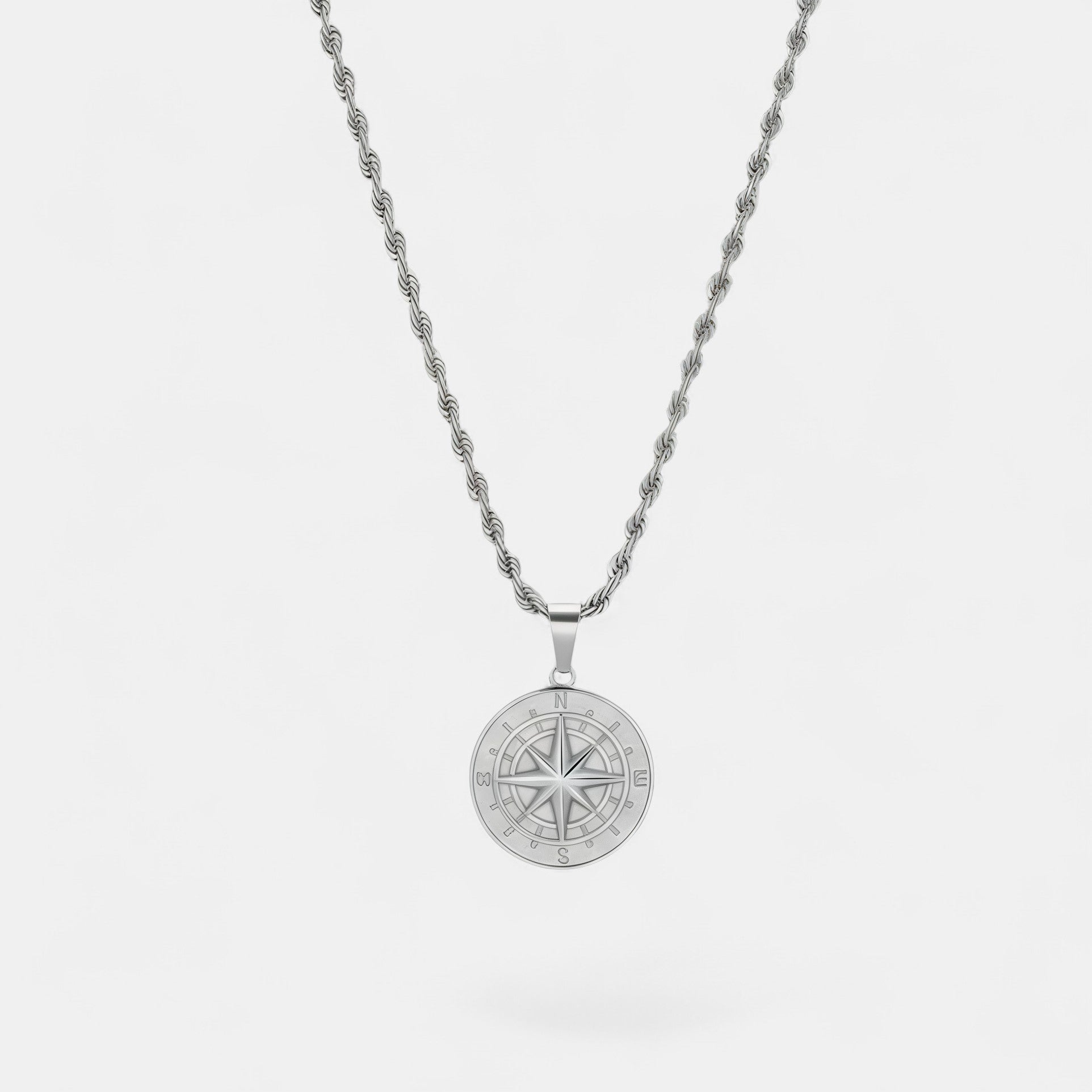 Noviqlo | Stainless Steel Coin Pendant Necklace