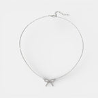 Noviqlo | Dainty Bow Pendant Necklace in Gold or Silver Colour