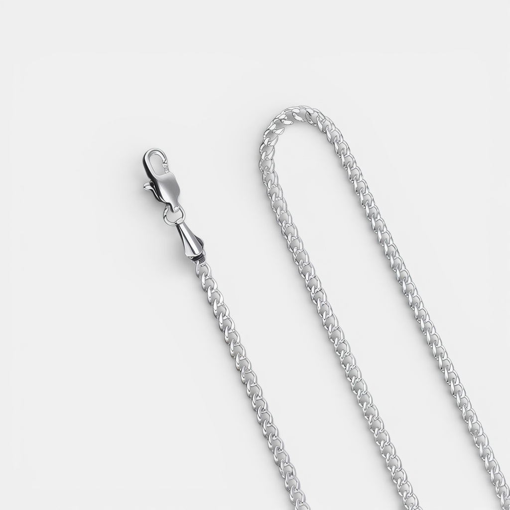 Noviqlo | Stainless Steel Cuban Link Chain Necklace 3mm