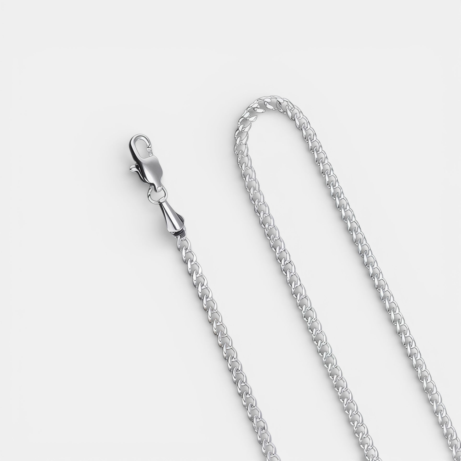 Noviqlo | Stainless Steel Cuban Link Chain Necklace 3mm