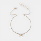 Noviqlo | Dainty Bow Pendant Necklace in Gold or Silver Colour
