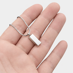 Noviqlo | Stainless Steel Bar Pendant Necklace 4mm