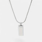 Noviqlo | Stainless Steel Bar Pendant Necklace 4mm