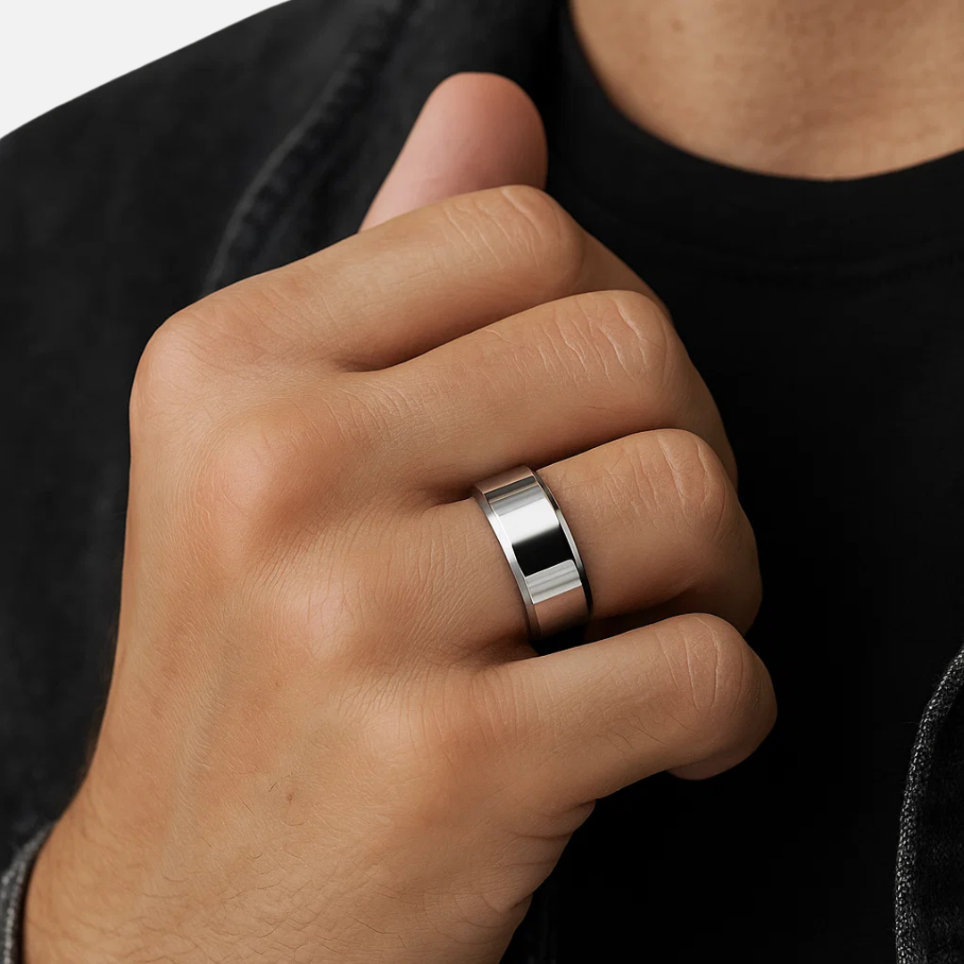 Noviqlo | High Polished Stainless Steel Ring 8mm