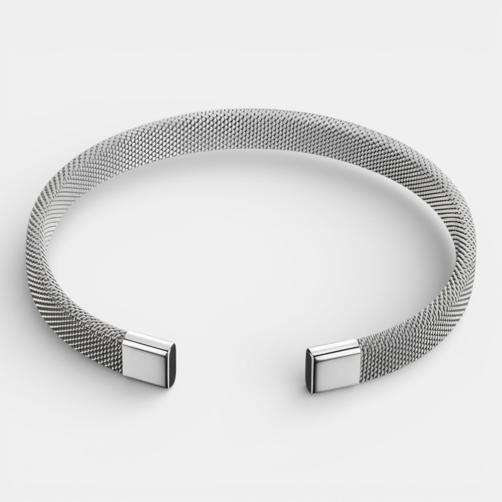 Noviqlo | Stainless Steel Cable Open Bracelet